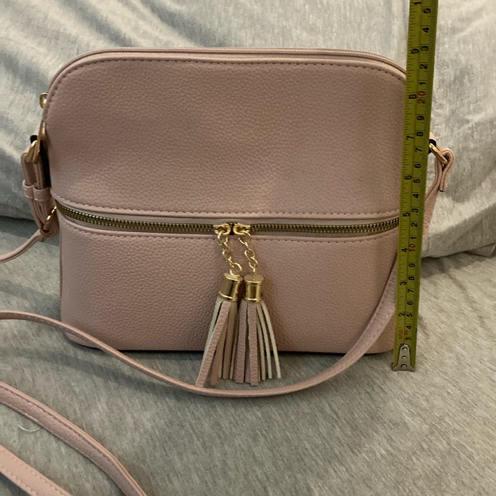 NWOT Blush/Baby Pink Crossbody Bag—never used—too small for my needs!